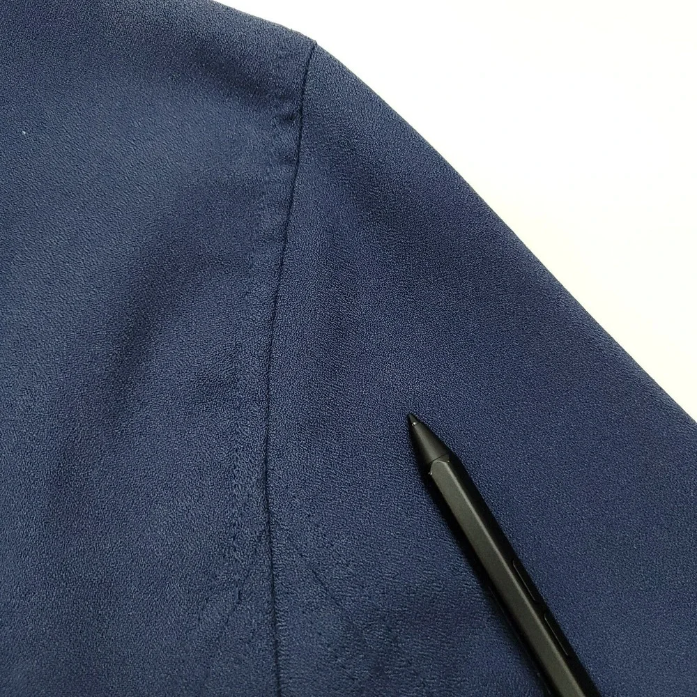 Nike Golf Jacket Women Medium Blue Full Zip Lined Long Sleeve Windbreaker‎ Golf